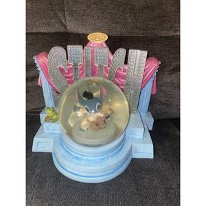 Stitch Snow Globe Dome Figure Presley Music Box Disney Light And Fan Work (read)
